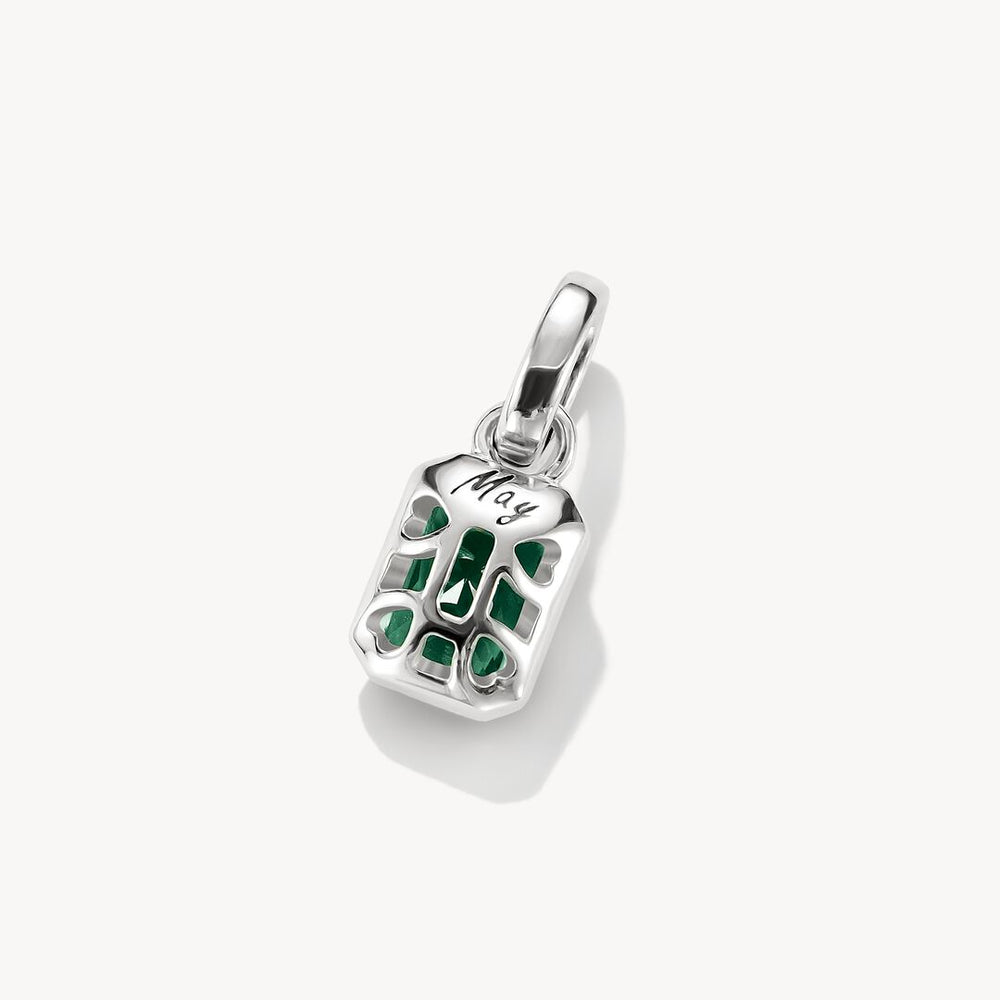 Charm Club Connect Green Glass-ceramic Stone Birthstone May Charm CC1333-699-6