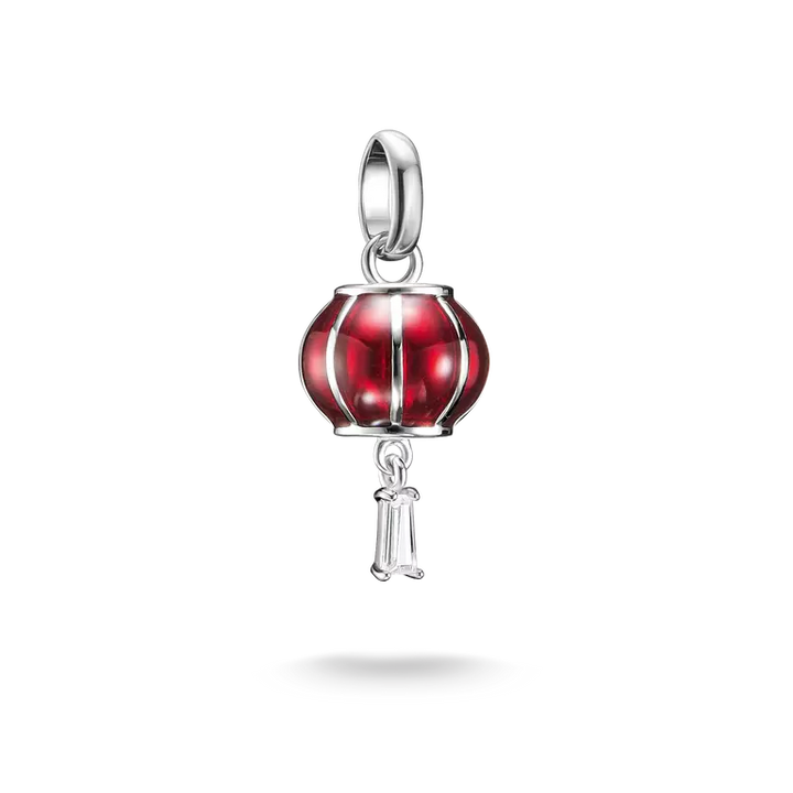 Charm Club Charming Connect Cold Enamel Cubic Zirconia Tokyo Crush Red Lantern Charm CC1341-041-10
