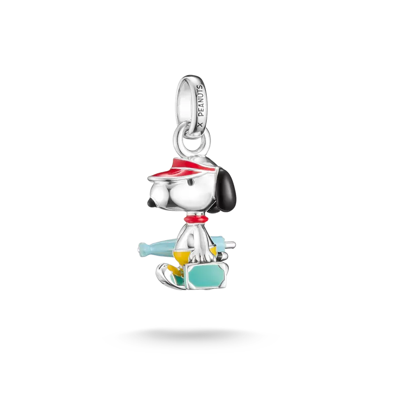 Thomas Sabo Charm Club Charming Connect Peanuts Snoopy Suitcase & Umbrella Charm Pendant CC1345-664-7