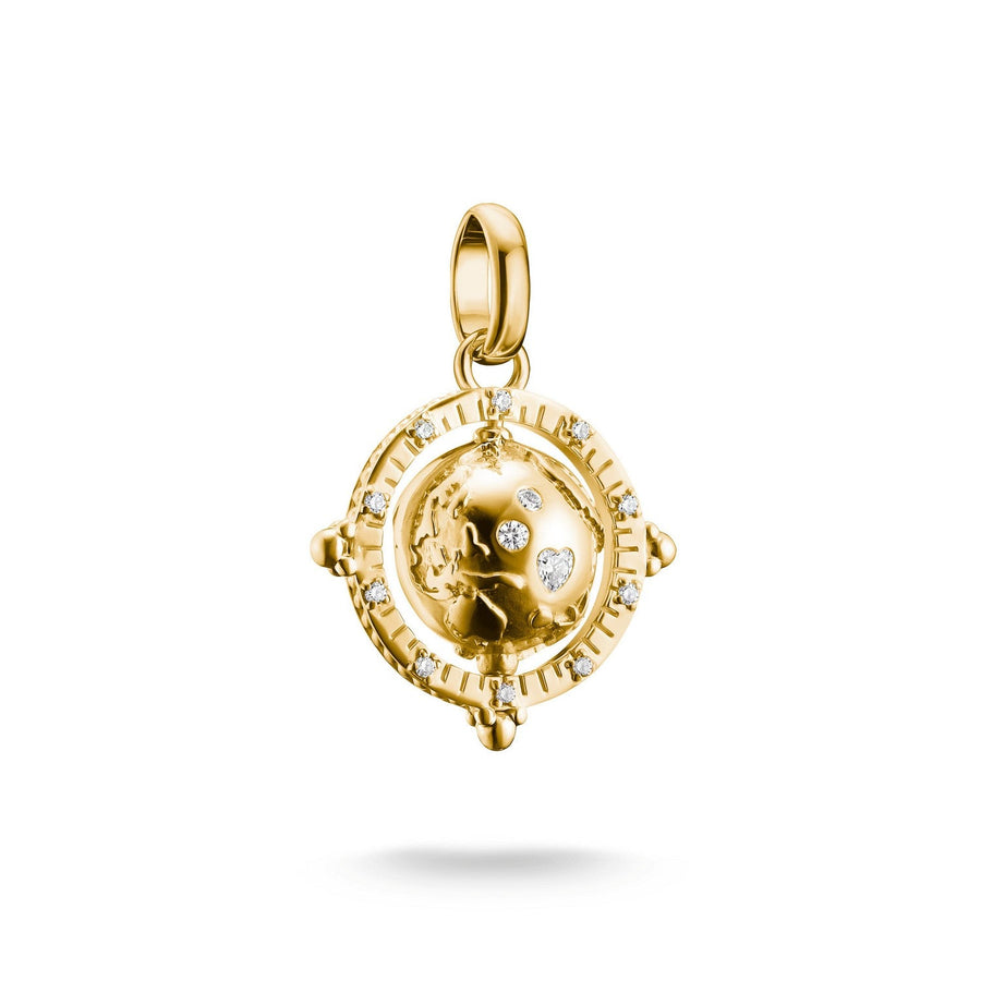 Thomas Sabo Charming Connect 18ct Gold Plated Globe Charm CC1348-M01-14