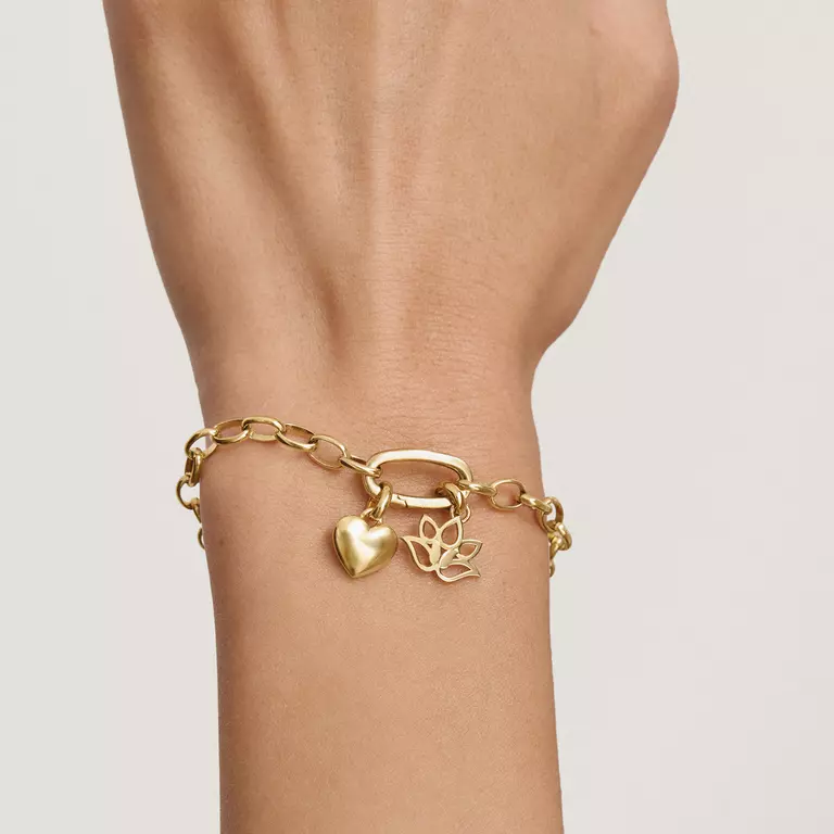 Thomas Sabo Charming Connect 18ct Gold Plated Heart Charm CC1360-M01-39