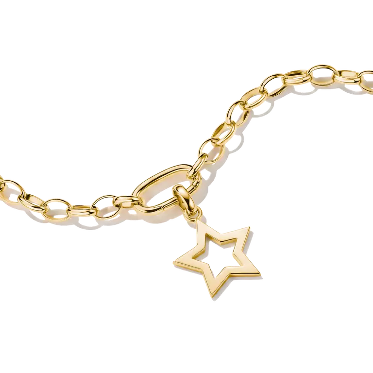 Thomas Sabo Charming Connect 18ct Gold Plated Star Charm CC1361-M01-39