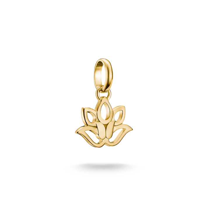 Thomas Sabo Charming Connect 18ct Gold Plated Lotus Charm CC1363-M01-39