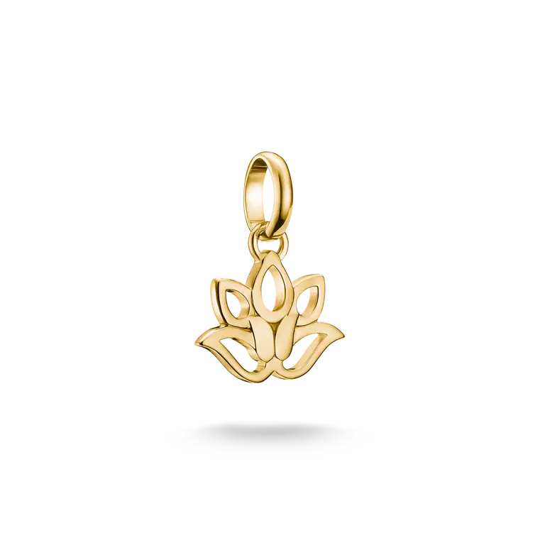Thomas Sabo Charming Connect 18ct Gold Plated Lotus Charm CC1363-M01-39