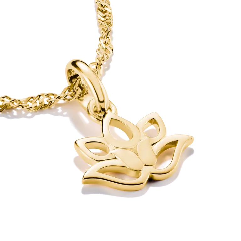 Thomas Sabo Charming Connect 18ct Gold Plated Lotus Charm CC1363-M01-39