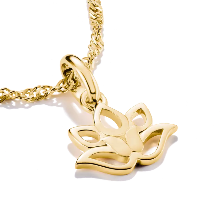 Thomas Sabo Charming Connect 18ct Gold Plated Lotus Charm CC1363-M01-39