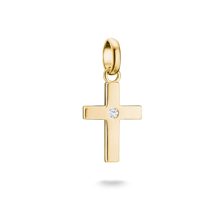 Thomas Sabo Charming Connect 18ct Gold Plated Cross Charm CC1364-M01-14