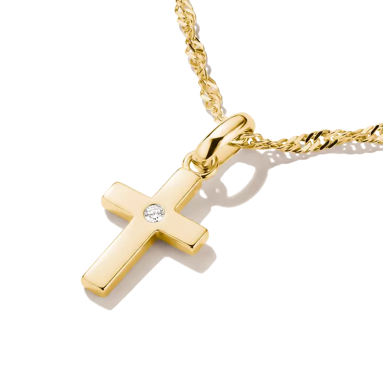 Thomas Sabo Charming Connect 18ct Gold Plated Cross Charm CC1364-M01-14