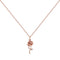 Disney Princess Beauty & The Beast Yg Stone Set Rose Necklace CF01129PL-Q.PH
