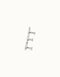 Gimme A Letter E Large Silver Metal Charm CHA0005MTL0000U