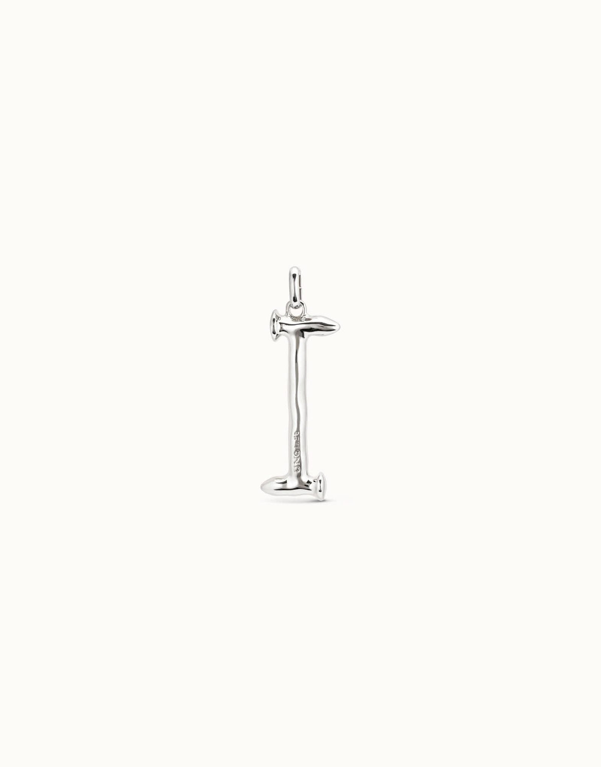 Gimme A Letter I Large Silver Metal Charm CHA0009MTL0000U