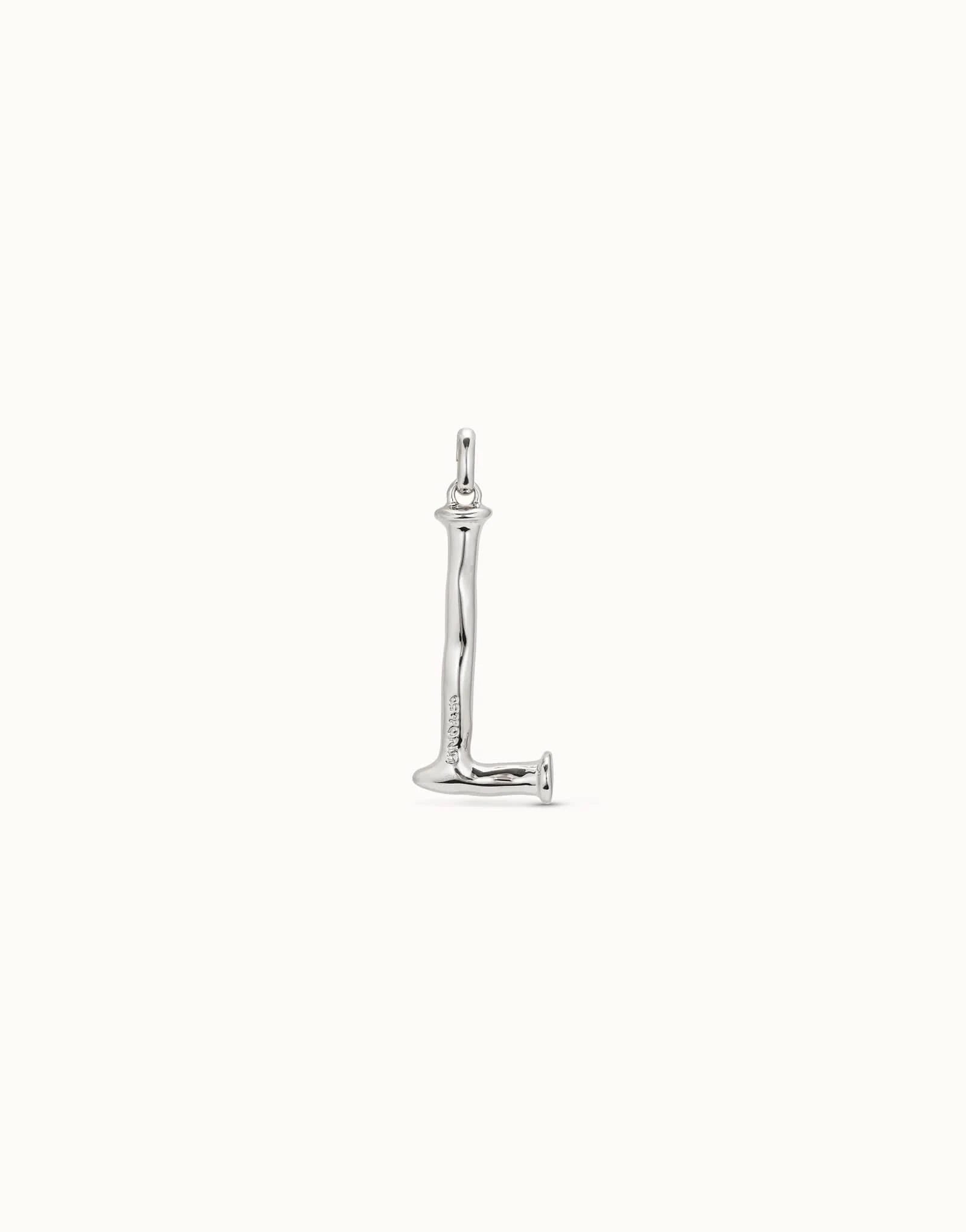 Gimme A Letter L Large Silver Metal Charm CHA0012MTL0000U