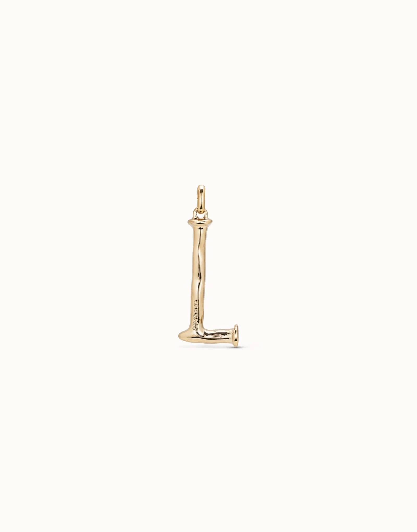 Gimme A Letter L Large Golden Metal Charm CHA0012ORO0000U