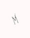 Gimme A Letter M Large Silver Metal Charm CHA0013MTL0000U