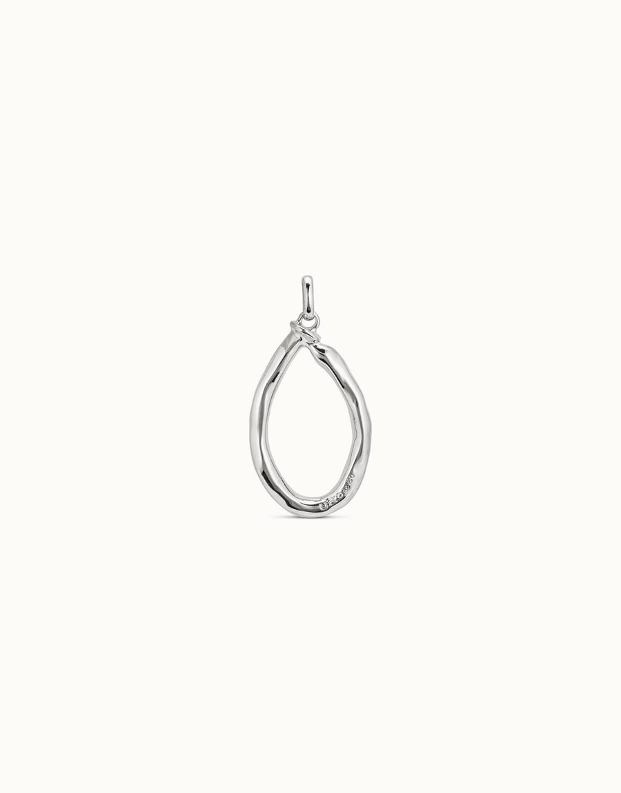 Gimme A Letter O Large Silver Metal Charm CHA0015MTL0000U