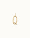 Gimme A Letter Q Large Golden Metal Charm CHA0017ORO0000U