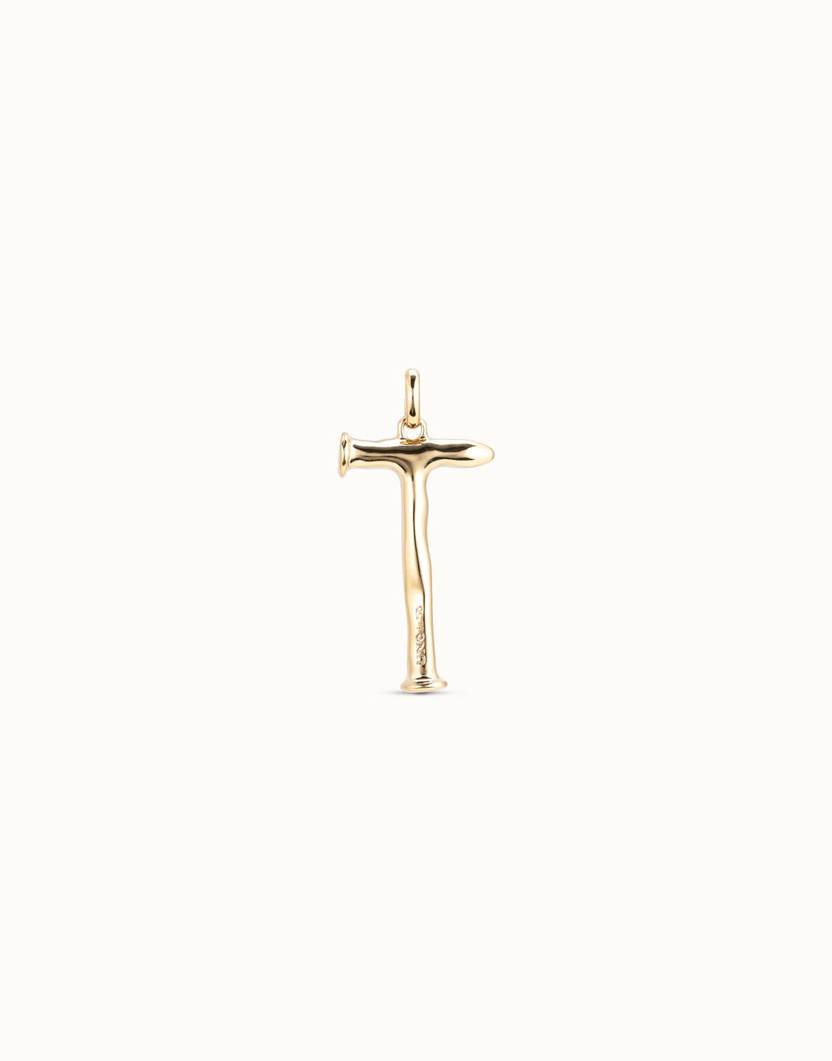 Gimme A Letter T Large Golden Metal Charm CHA0020ORO0000U