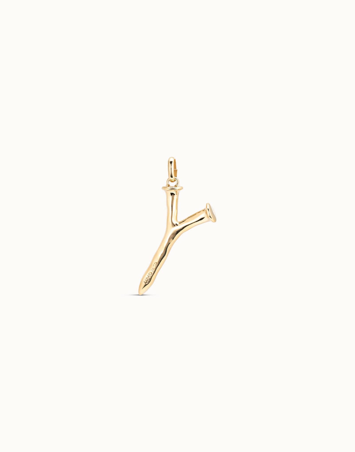 Gimme A Letter Y Large Golden Metal Charm CHA0025ORO0000U
