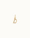 Gimme Me A Letter D Golden Metal Charm CHA0030ORO0000U