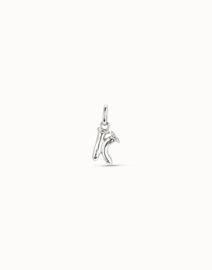 Gimme A Letter K Silver Metal Charm CHA0037MTL0000U
