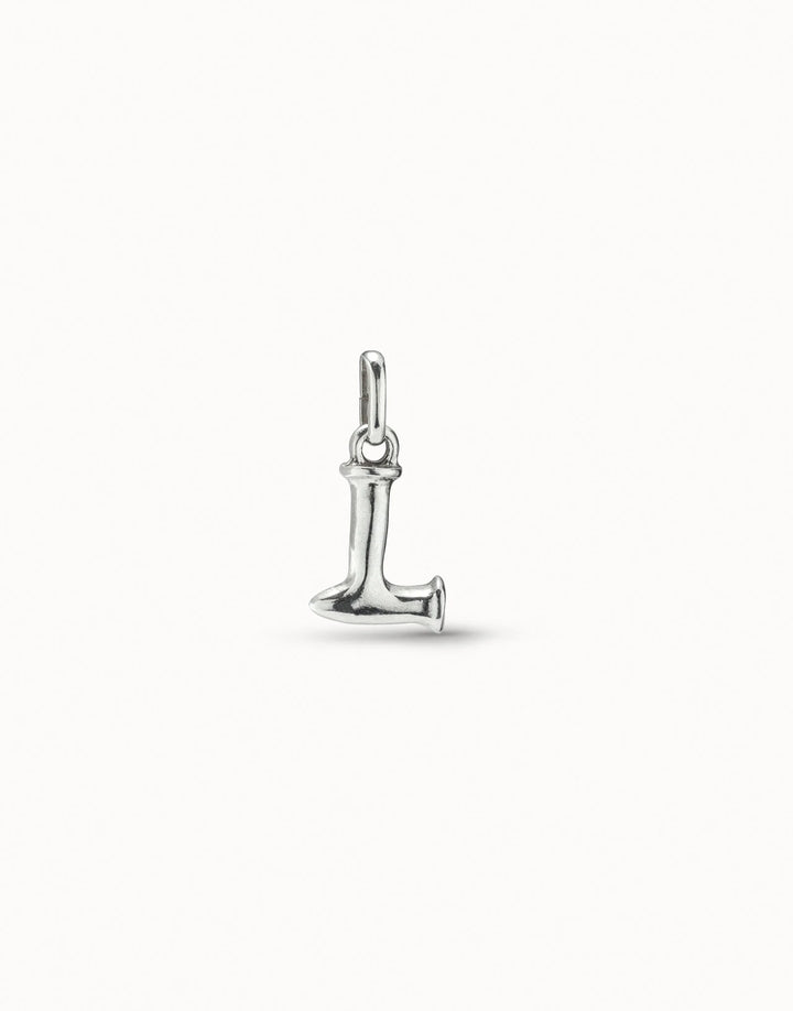 Gimme A Letter L Silver Metal Charm CHA0038MTL0000U