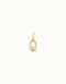 Gimme A Letter Q Golden Metal Charm CHA0043ORO0000U