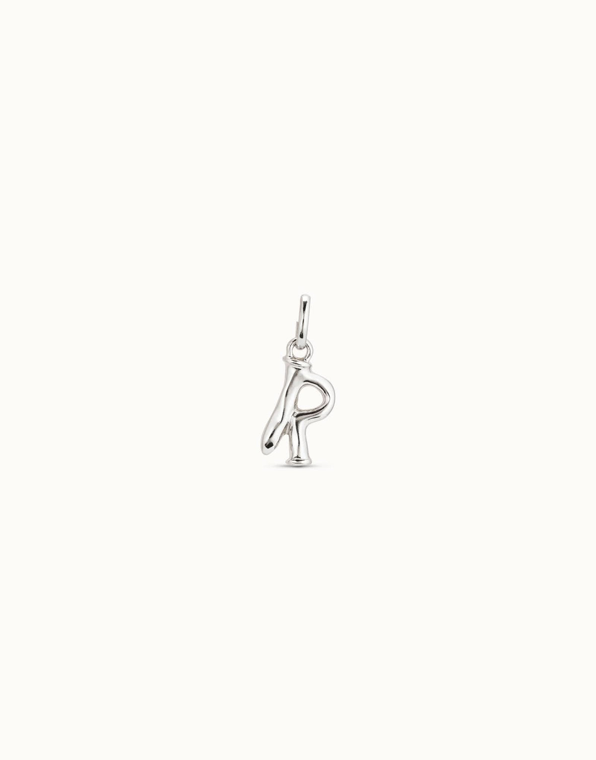 Gimme Me A Letter R Silver Metal Charm CHA0044MTL0000U