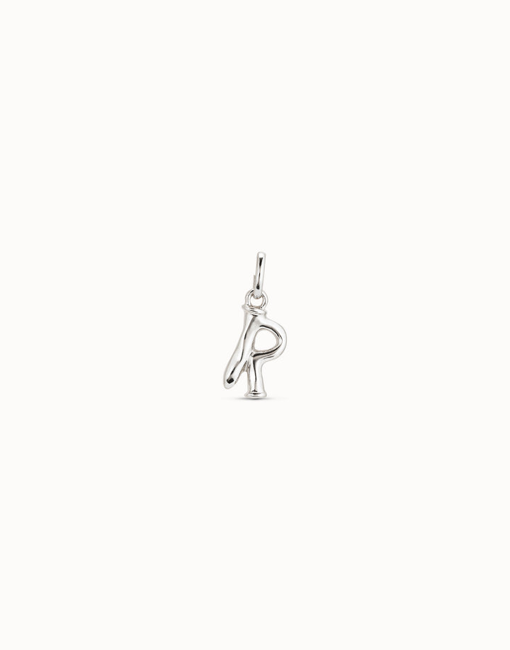 Gimme Me A Letter R Silver Metal Charm CHA0044MTL0000U