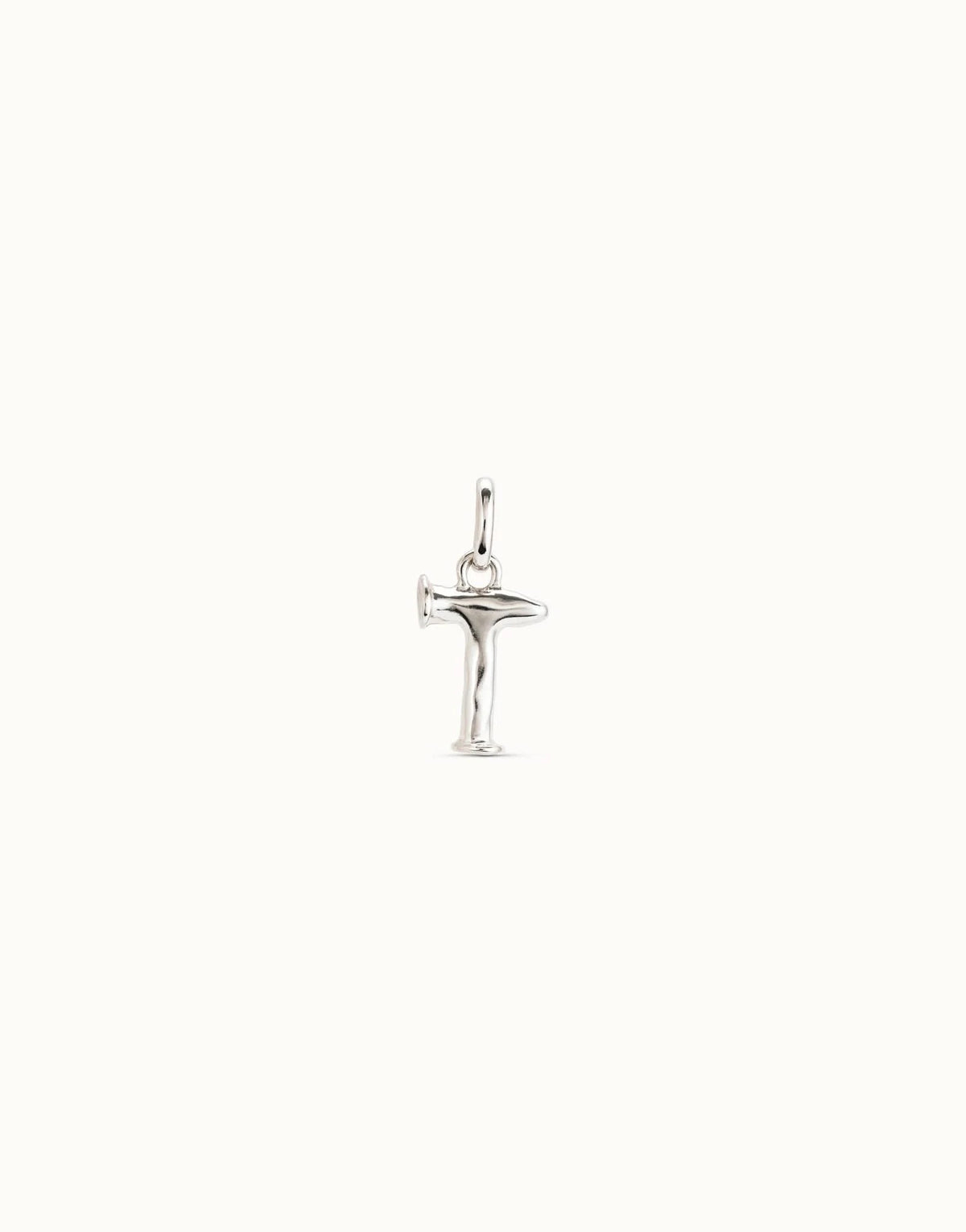 Gimme A Letter T Silver Metal Charm CHA0046MTL0000U