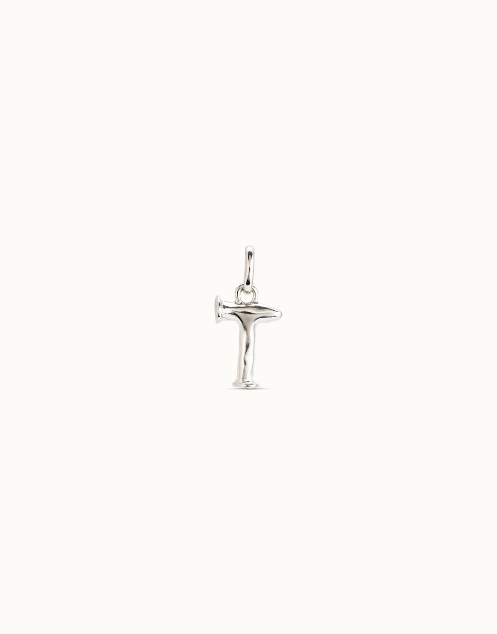 Gimme A Letter T Silver Metal Charm CHA0046MTL0000U