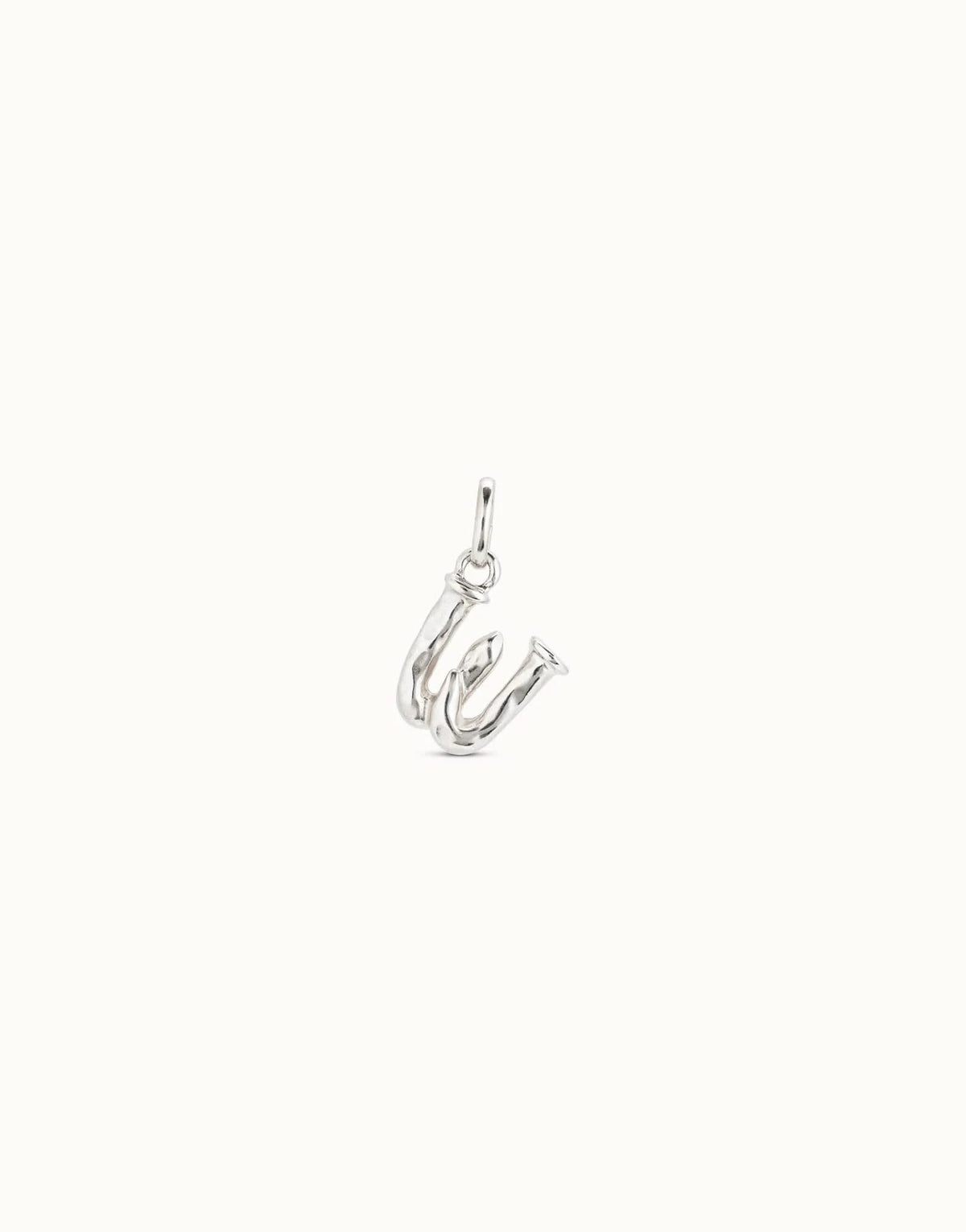 Gimme A Letter W Silver Metal Charm CHA0049MTL0000U