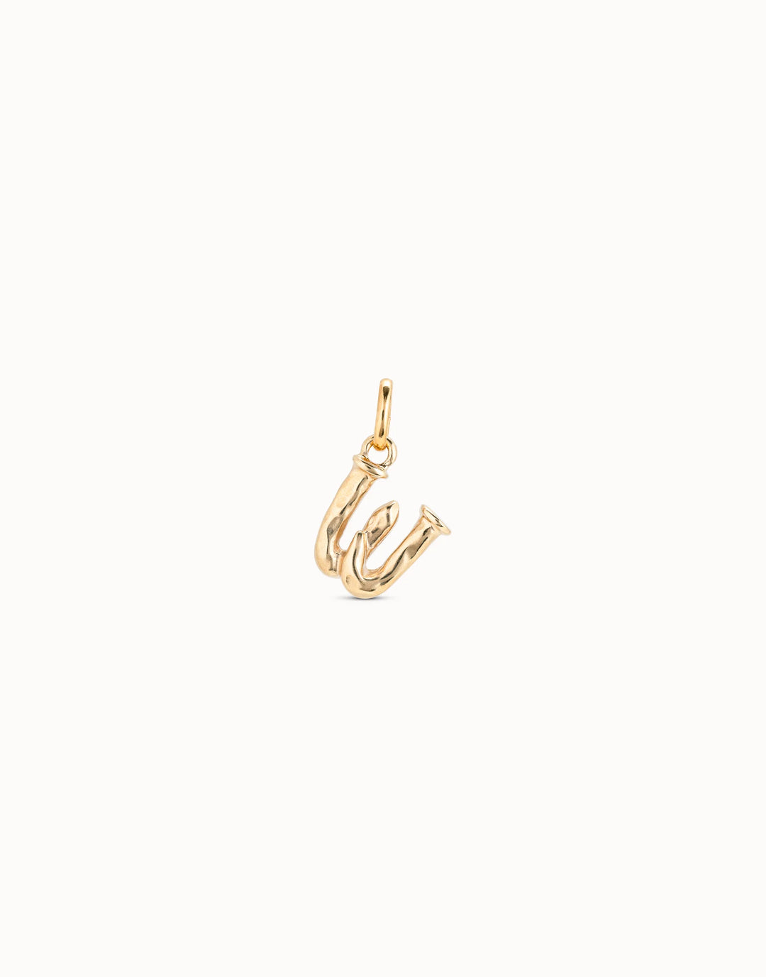 Gimme A Letter W Golden Metal Charm CHA0049ORO0000U
