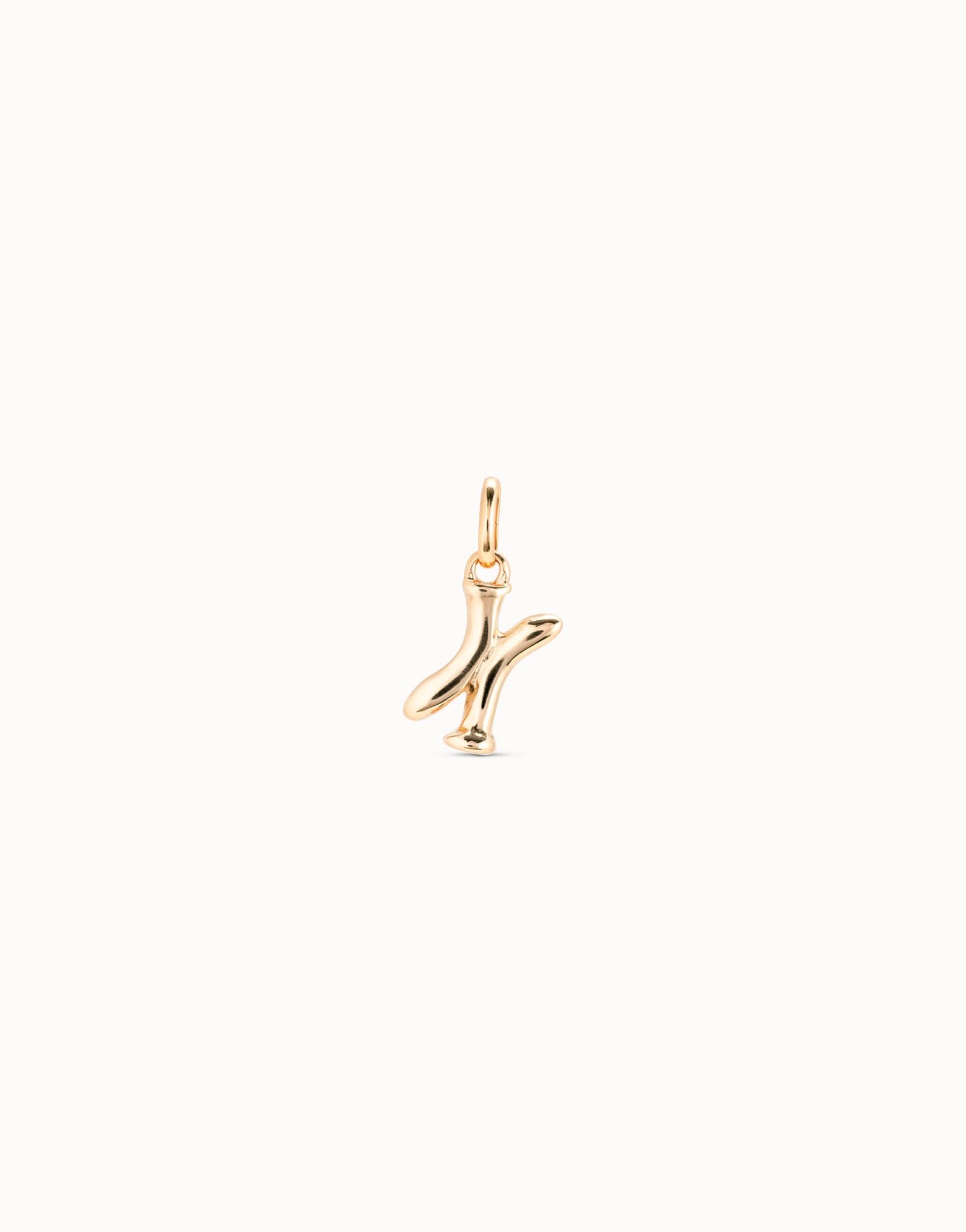 Gimme A Letter X Golden Metal Charm CHA0050ORO0000U