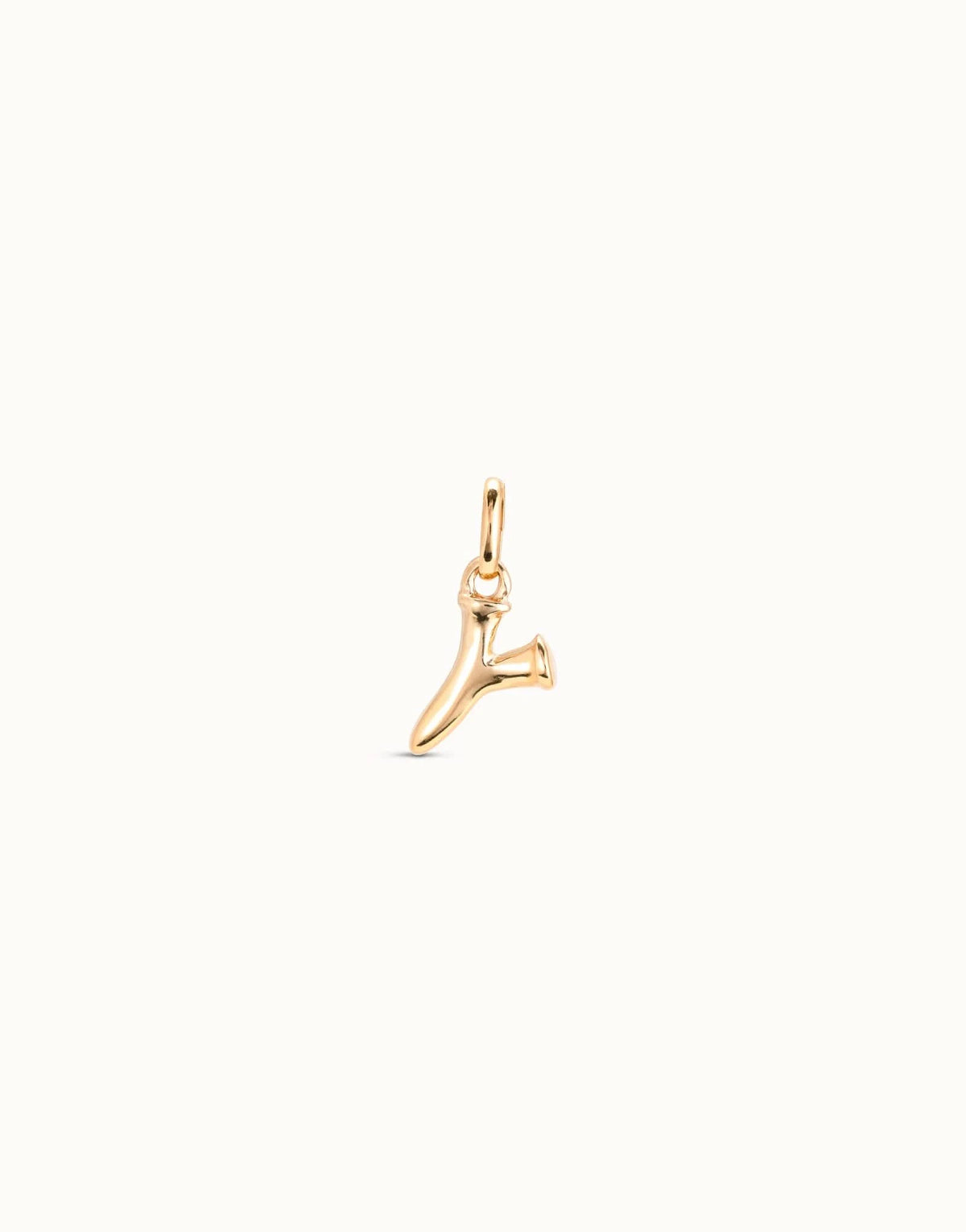Gimme A Letter Y Golden Metal Charm CHA0051ORO0000U
