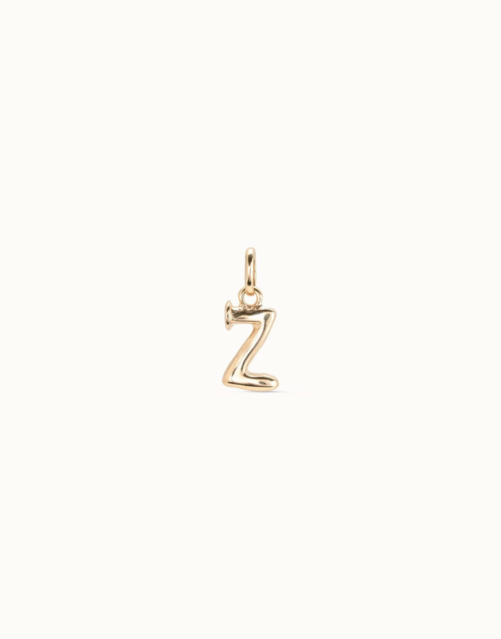 Gimme A Letter Z Golden Metal Charm CHA0052ORO0000U