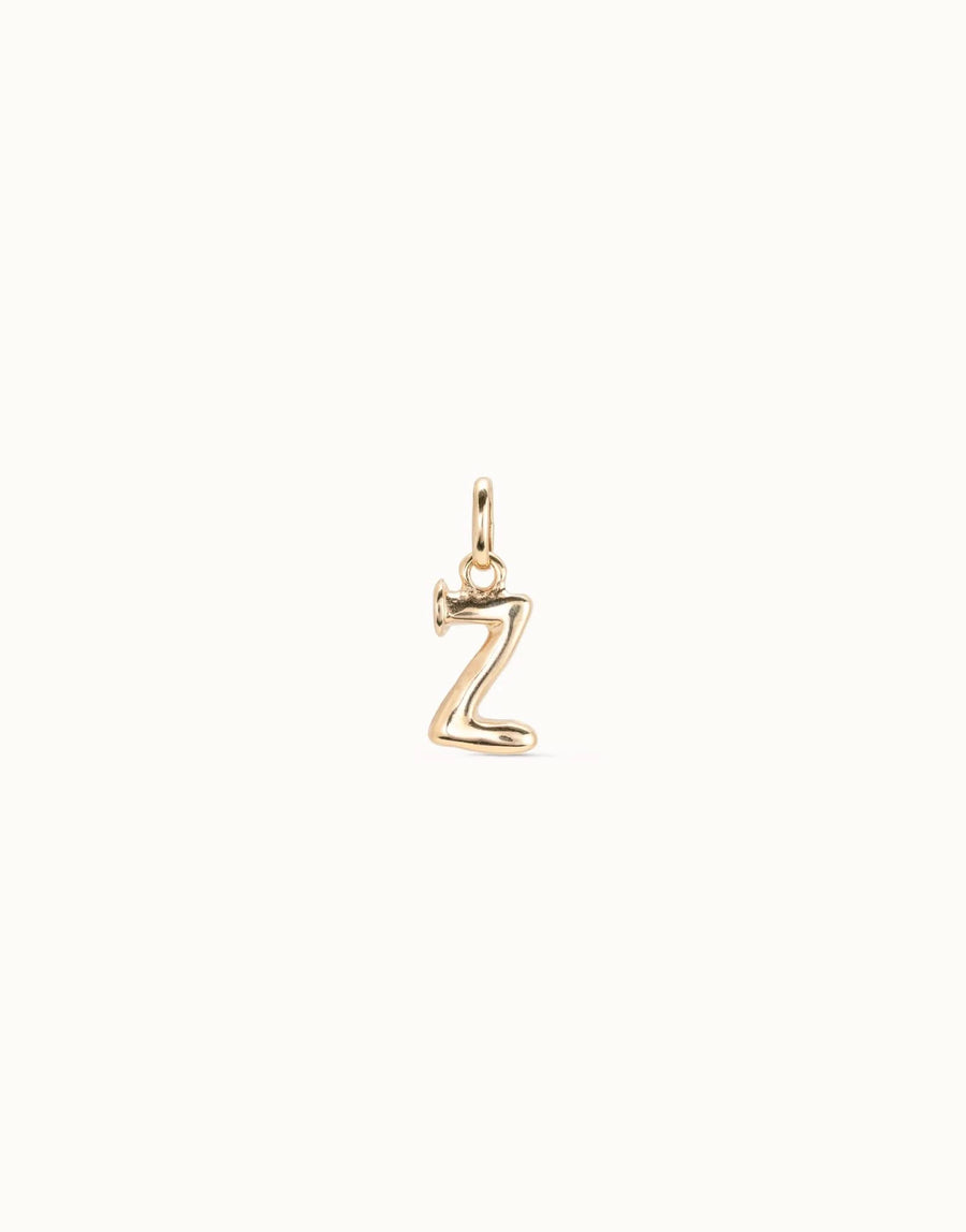 Gimme A Letter Z Golden Metal Charm CHA0052ORO0000U