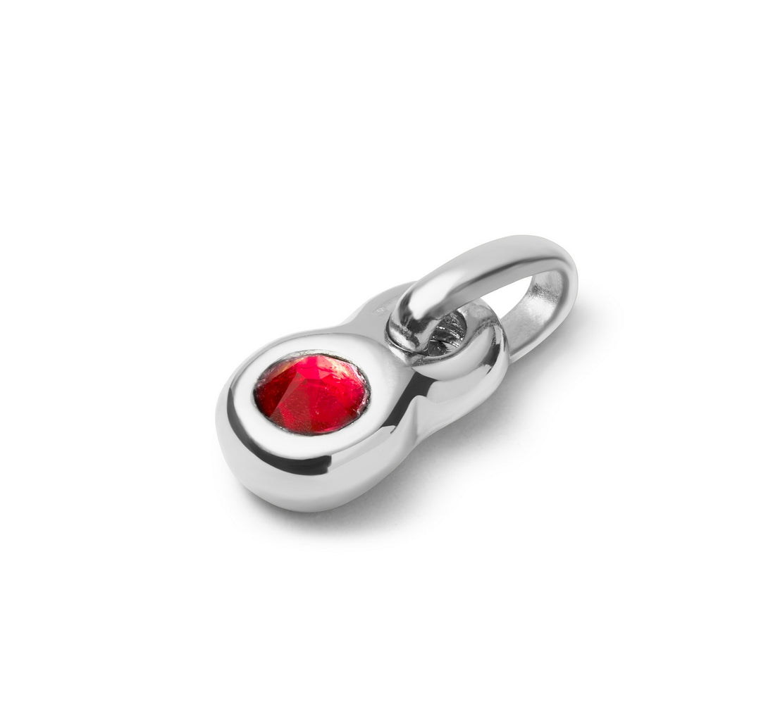 Sterling Silver Plated Hazte Red Charm CHA0180ROJMTL0U