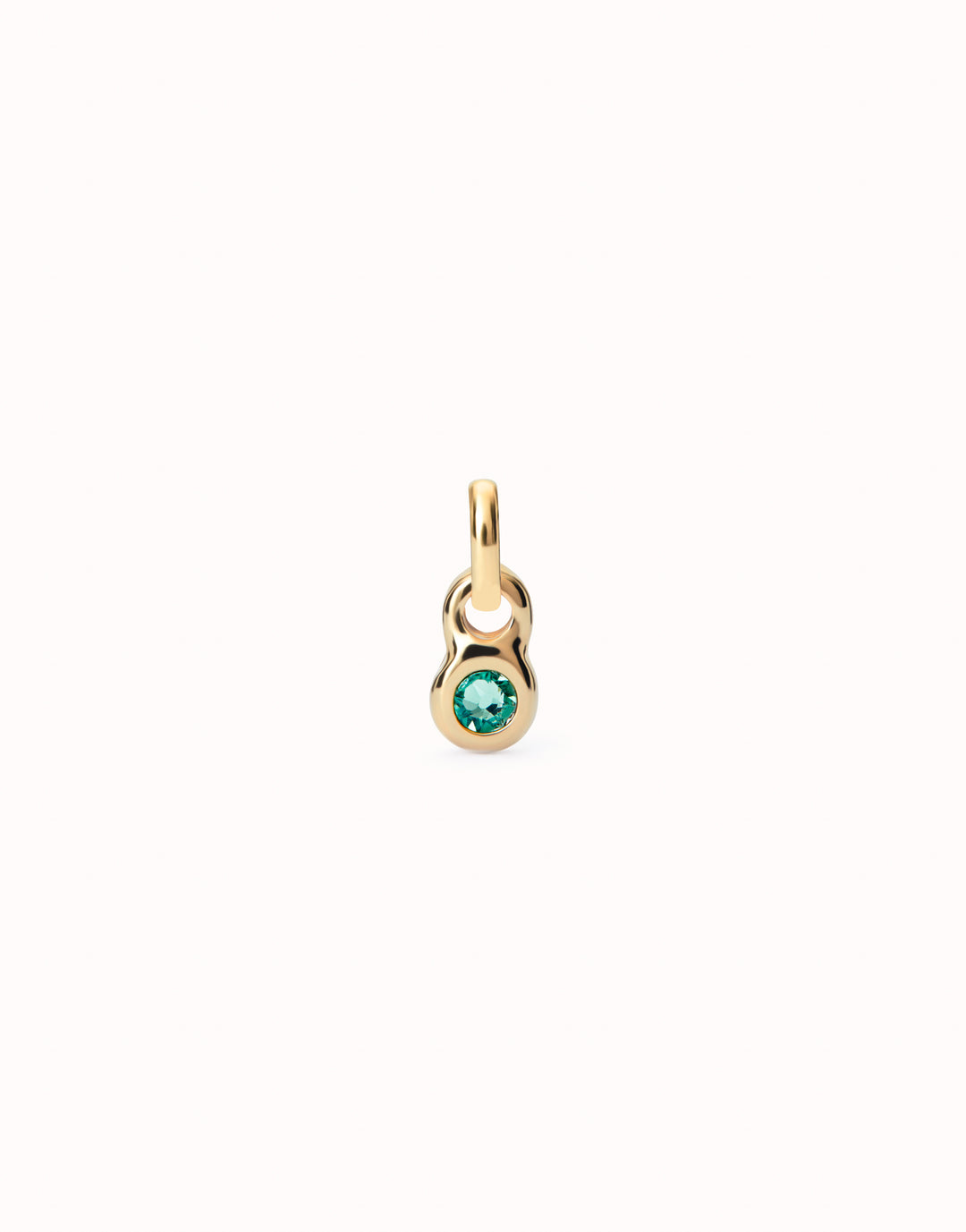 18k Gold Plated Hazte Green Charm CHA0180VRDORO0U