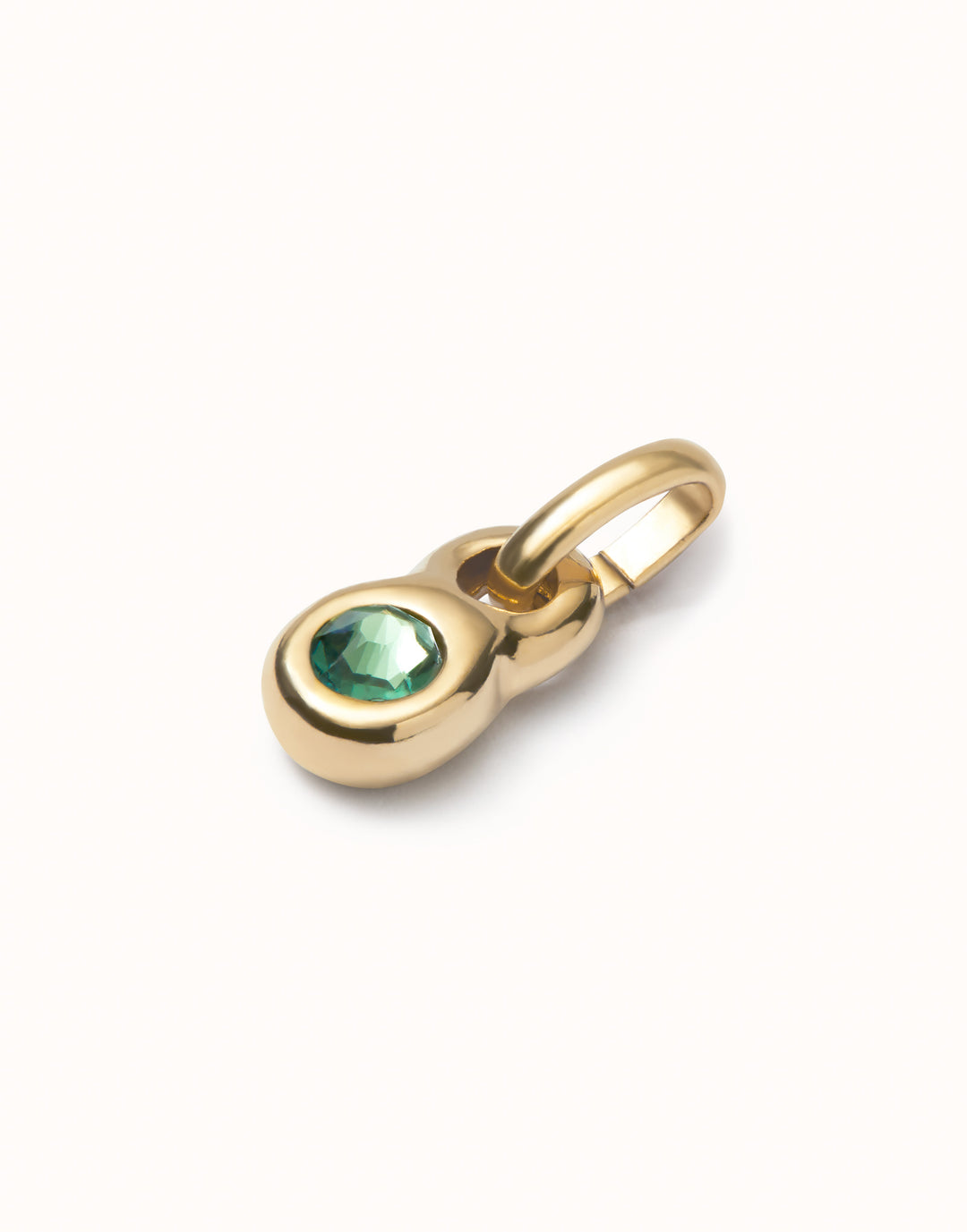 18k Gold Plated Hazte Green Charm CHA0180VRDORO0U