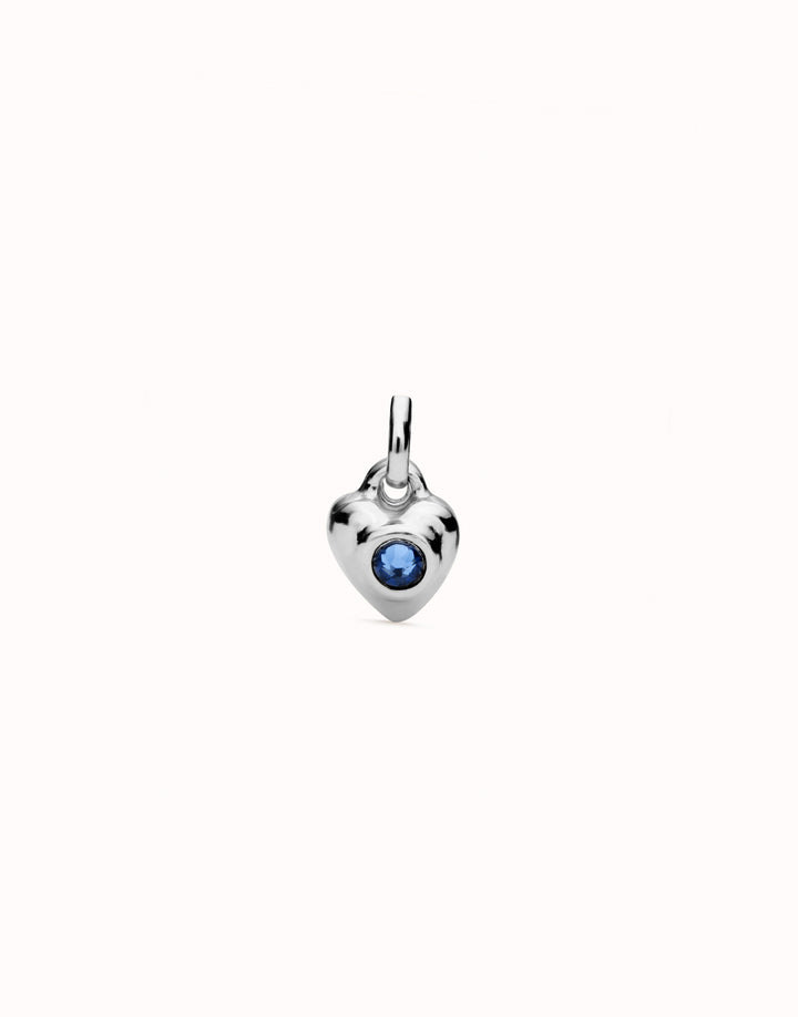 Sterling Silver Plated Hazte Blue Heart Charm CHA0214AZUMTL0U