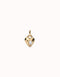18k Gold Plated Hazte White Heart Charm CHA0214BLCORO0U
