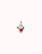 Sterling Silver Plated Hazte Red Heart Charm CHA0214ROJMTL0U