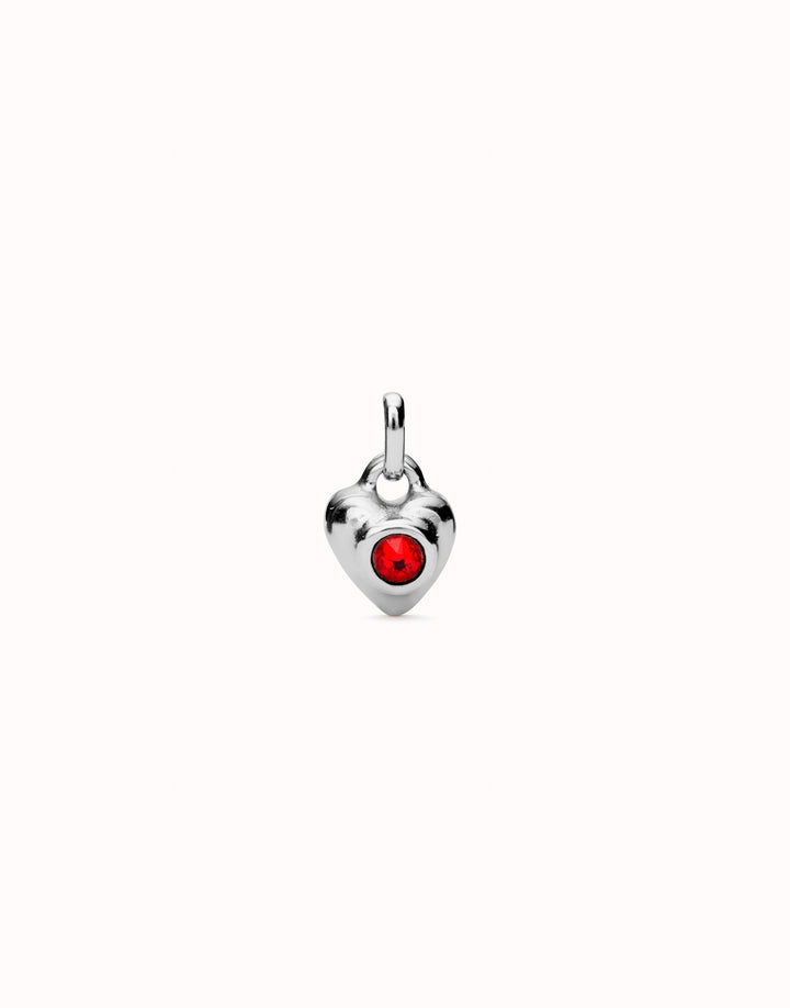 Sterling Silver Plated Hazte Red Heart Charm CHA0214ROJMTL0U