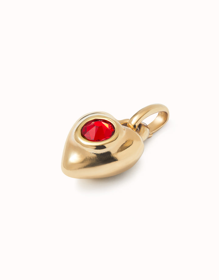 18k Gold Plated Hazte Red Heart Charm CHA0214ROJORO0U