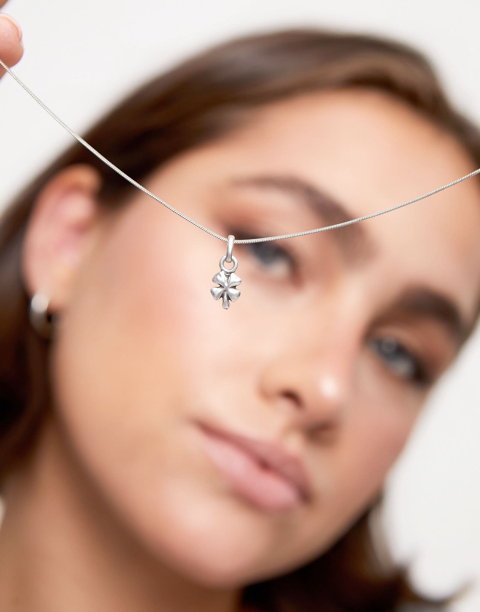 Sterling Silver Plated Hazte Silver Clover Charm CHA0255MTL0000U