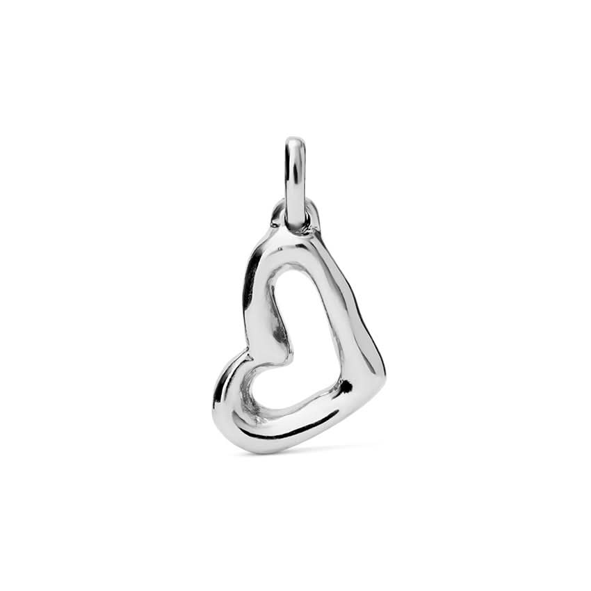 Sterling Silver Plated Hazte Silver Heart Charm CHA0262MTL0000U