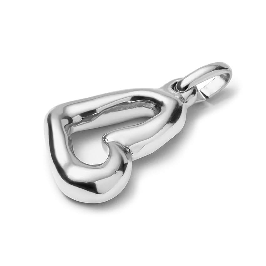 Sterling Silver Plated Hazte Silver Heart Charm CHA0262MTL0000U
