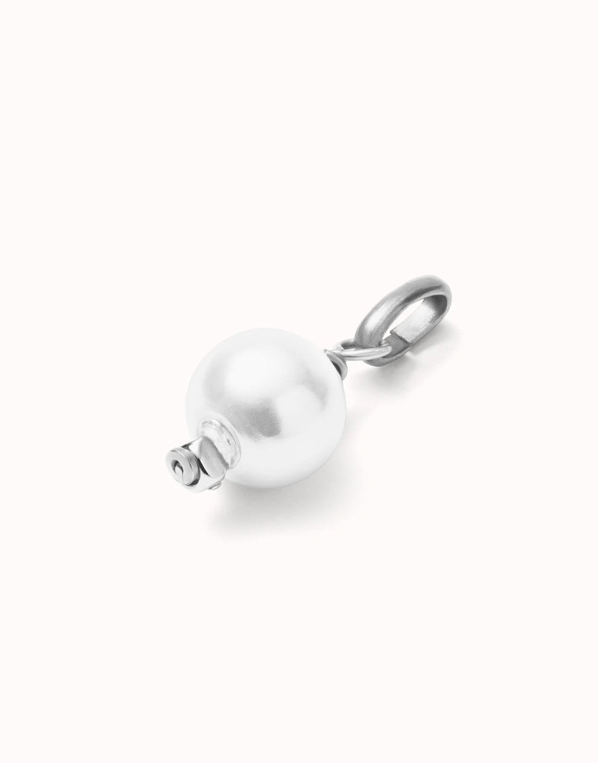 Sterling Silver Plated Hazte White Pearl Charm CHA0266MTL0000U
