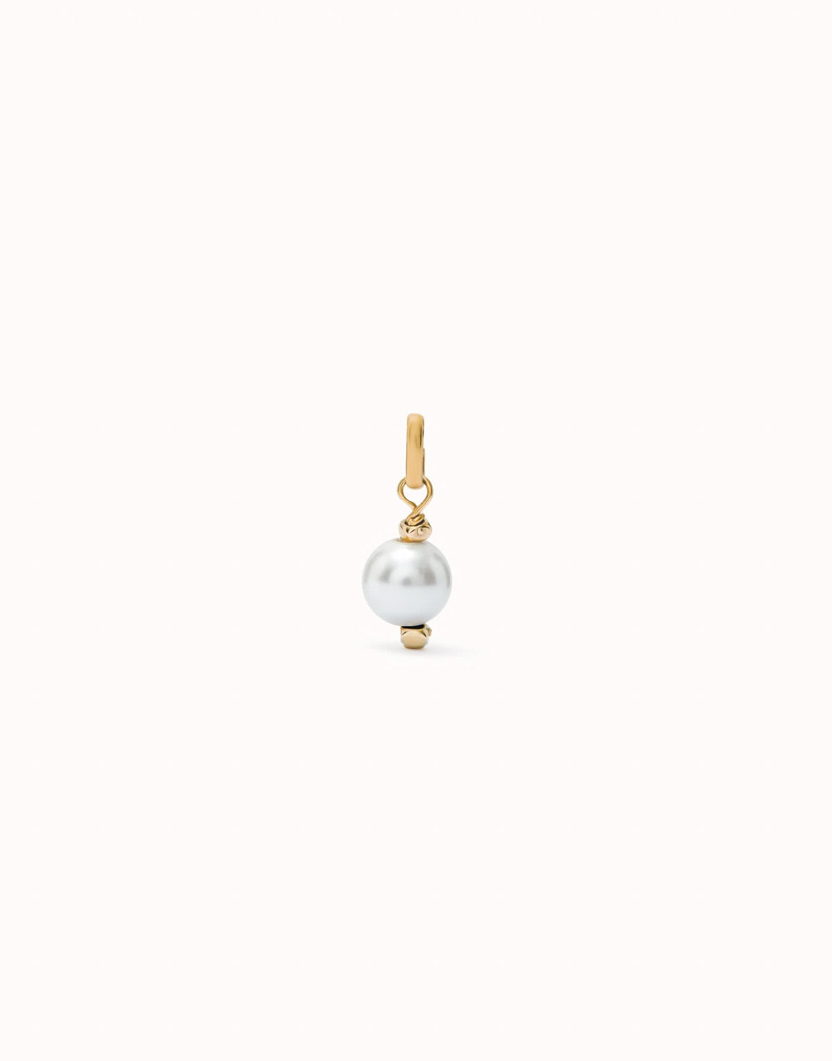 18k Gold Plated Hazte White Pearl Charm CHA0266ORO0000U
