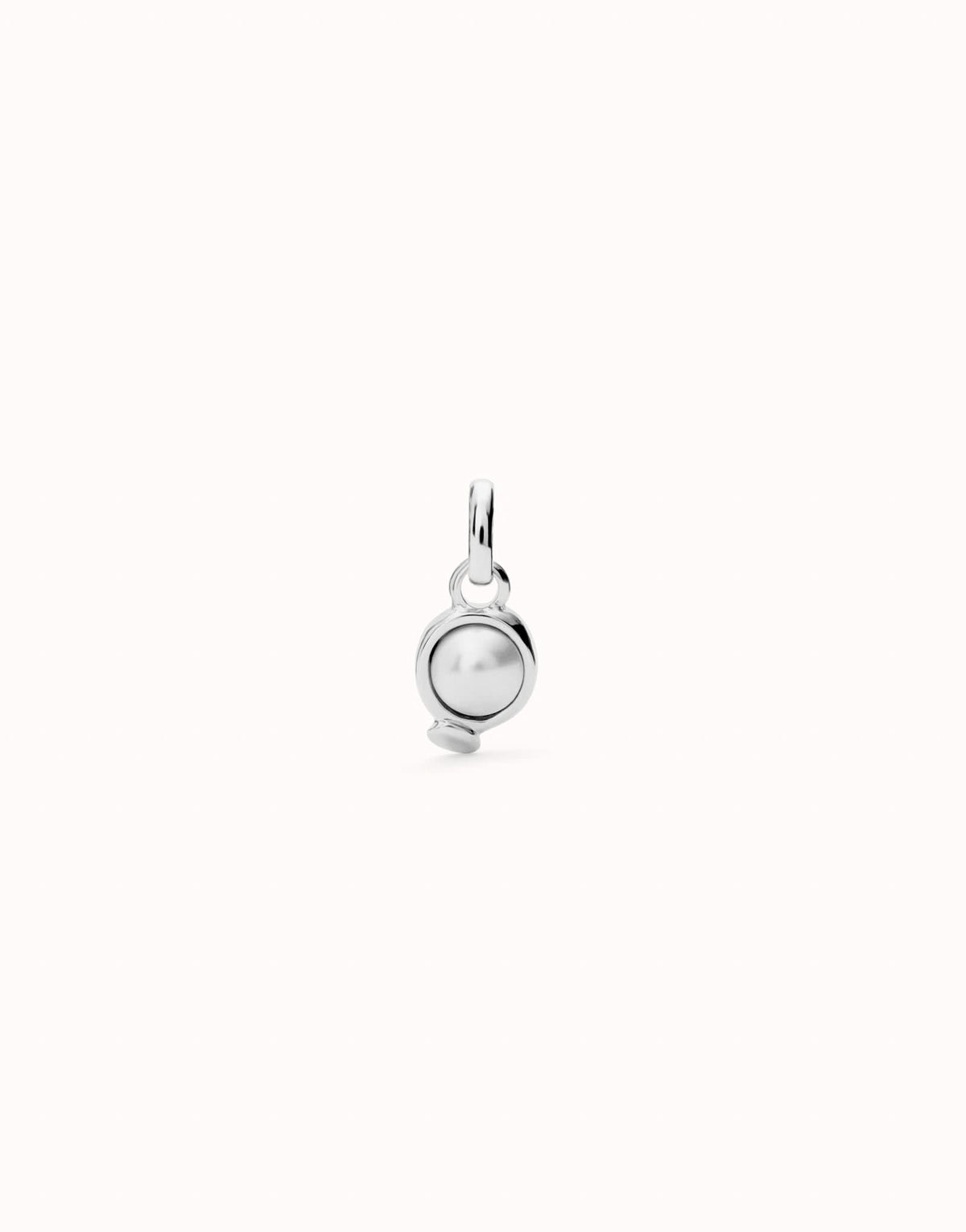 Sterling Silver Plated Hazte White Pearl Charm CHA0267BLCMTL0U